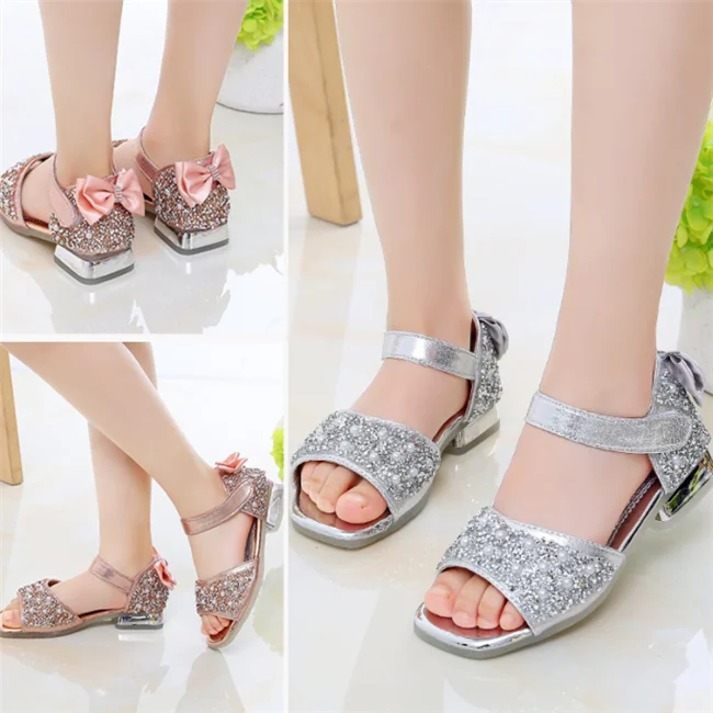 
GLM6278 Sequin Bow Professional Dance Shoes Latin Girl Salsa Shoes Cheap Manufacturers Wholesale 