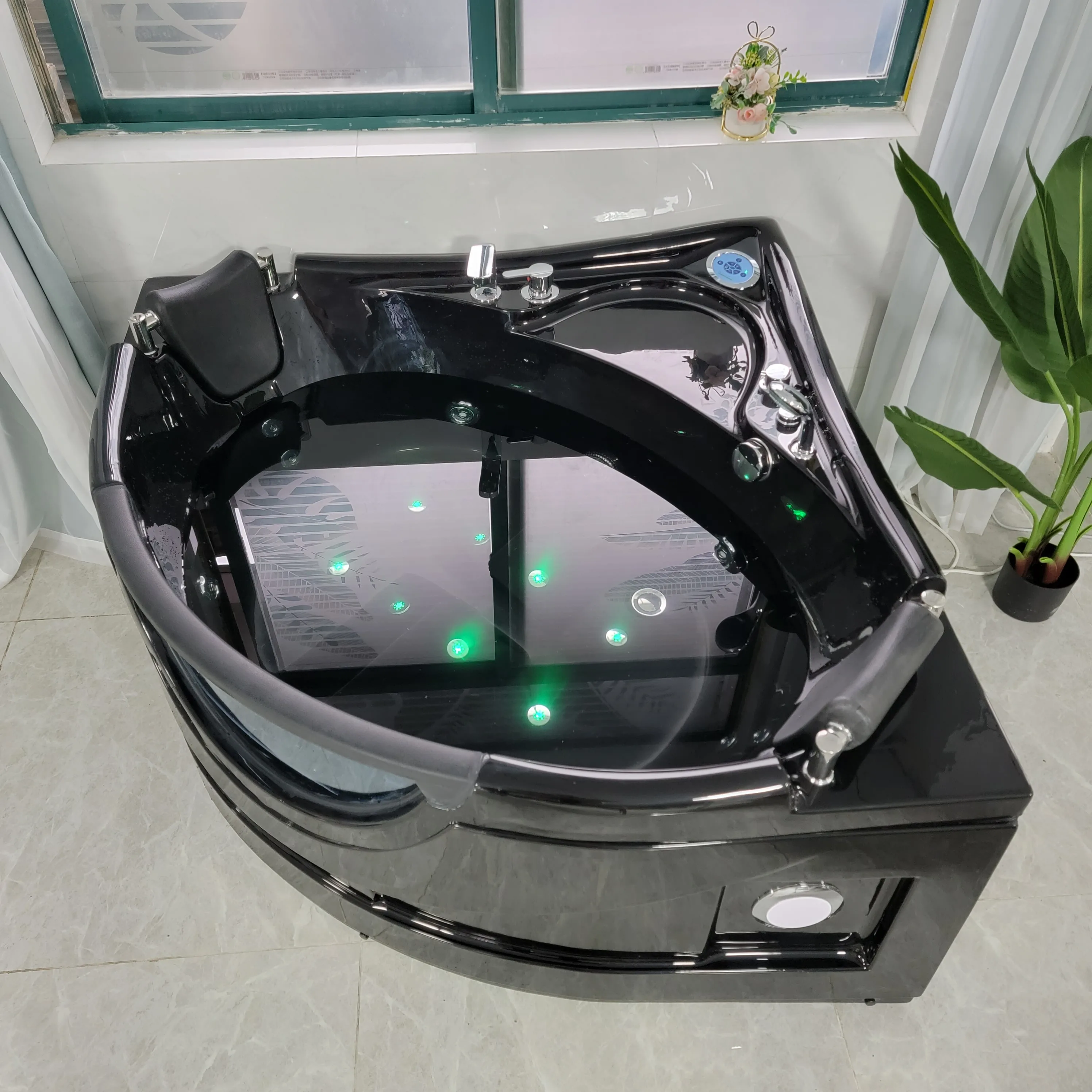 Whirlpool Bath Hot Tubs Big Spa Single 1 Person Wholesale Acrylic Massage Bathtub With Pillow