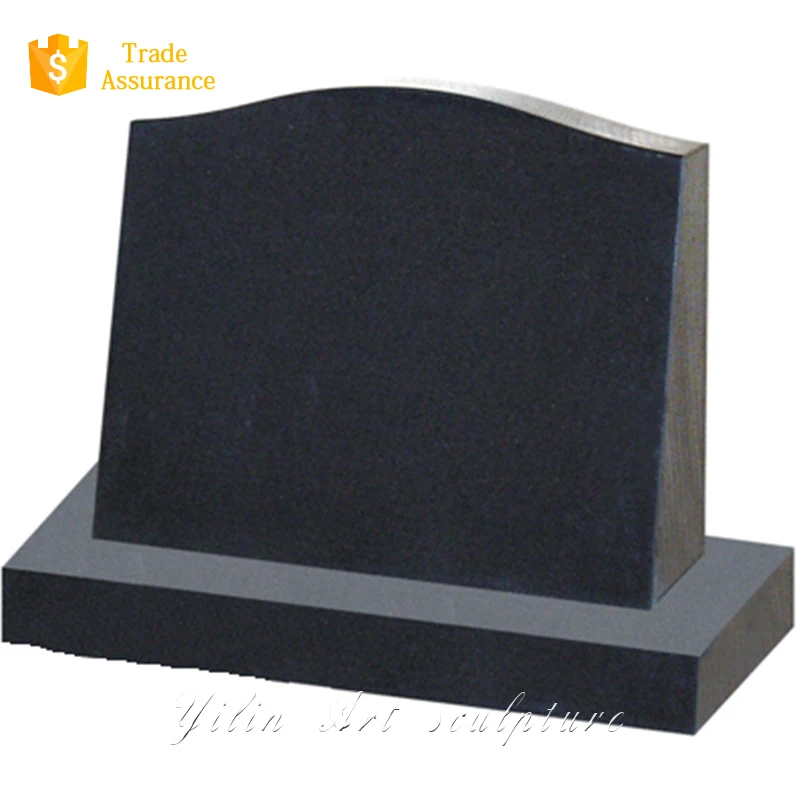 Black granite tombstone and monuments angel statue for grave