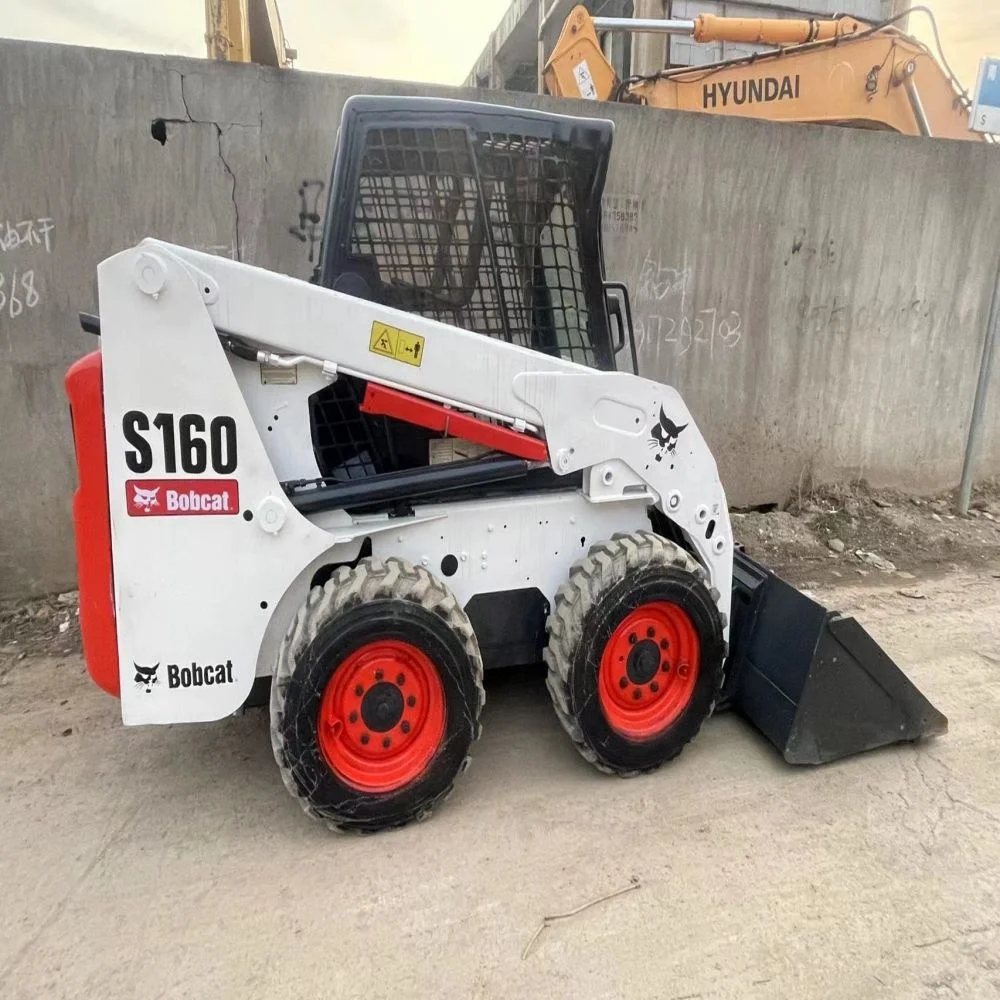 Bobcat S130 S160 S185 погрузчик-Подержанный 1 тонный колесный погрузчик хорошее состояние двигателя моторный насос коробка передач подшипник в комплекте