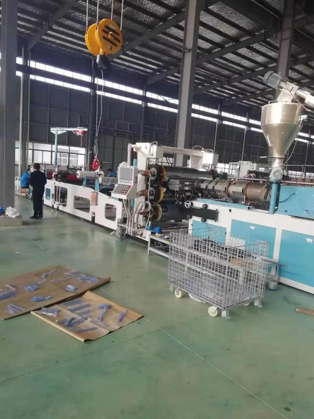 high capacity TPE car mat sheet production making machine line
