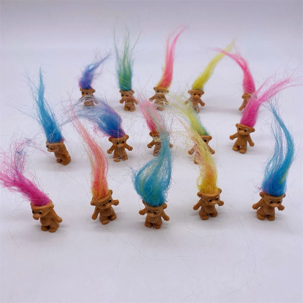 Малый Размер 3 см красочные волосы смешная детская игрушка кукла члены семьи Фигурки Игрушка фигурки винтажные уродливые куклы игрушки