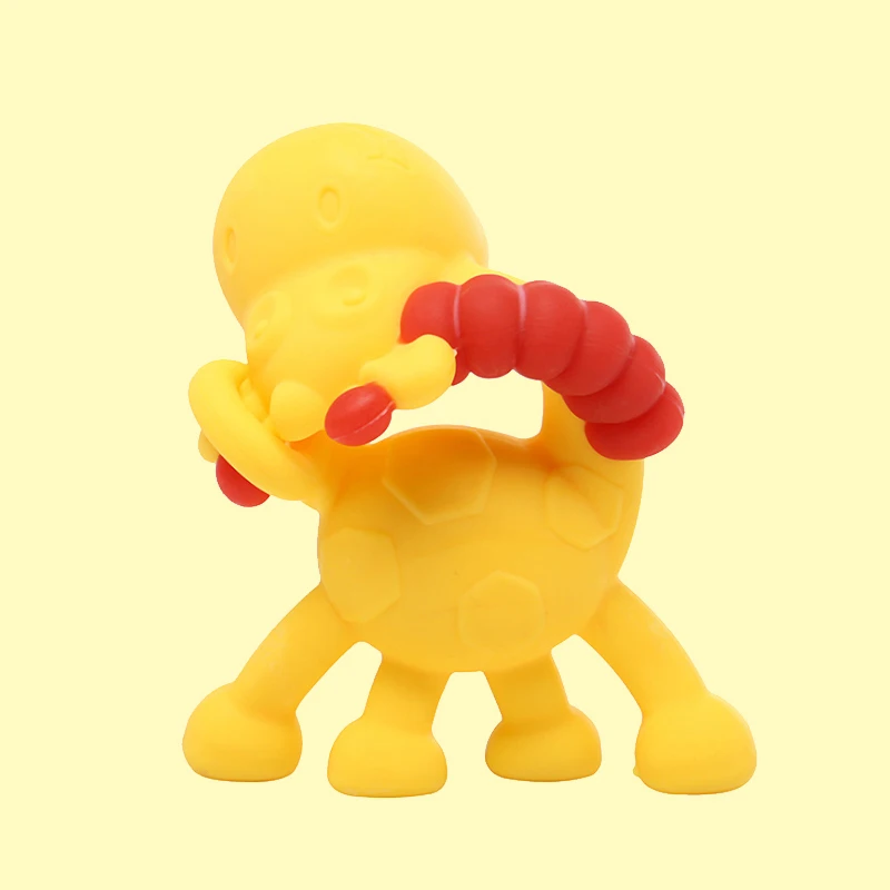 Legenday Bpa бесплатно для кормления игрушки-прорезыватели Забавные Животные Жираф Форма силиконовый детский Прорезыватель