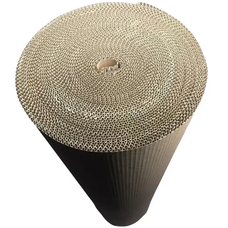 
flute paper raw material feuille cartonique ondul en de carton pour passe partout fanfold corrugated cardboard 