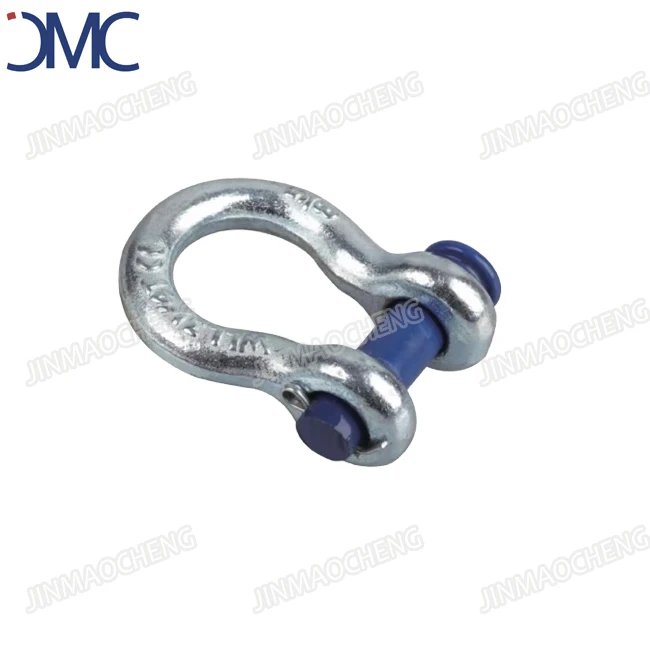 Hot Dip Galvanized 6:1 Round Pin Chain Shackle G215 Heavy Duty D Shackle 3/4 Inch
