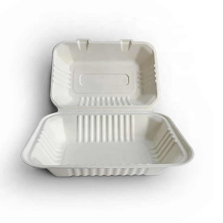 The Best Sugarcane Takeaway Lunch Boxes Fast Food Container Biodegradable Packaging Bagasse Food Container