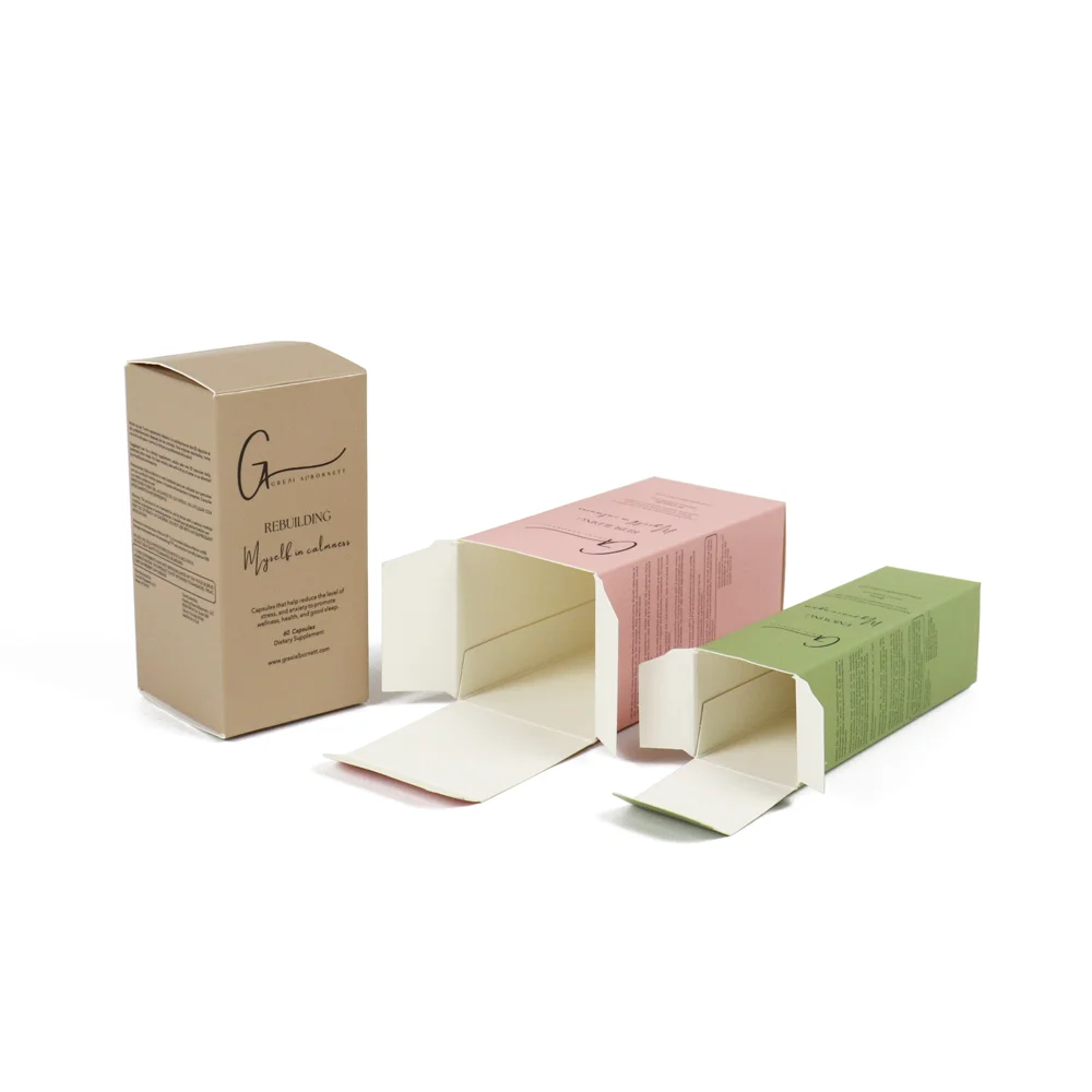 customized craft biodegradable essential oil cosmetic cardboard fashion perfume eco friendly makeup skincare packaging paper box