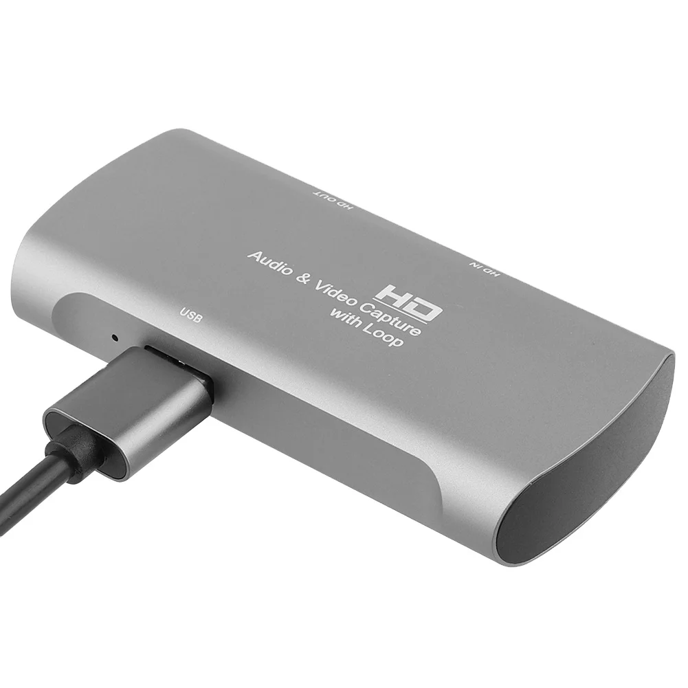  4K HD аудио Карта видеозахвата с петлей 1080P HDMI/F до USB2.0 видео захвата записи коробка для компьютера потокового