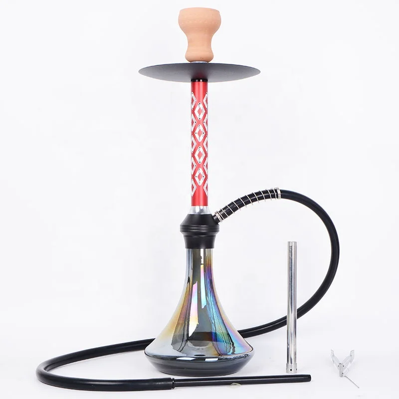 Hot Selling Big Size Chicha Sheesha Russian Shisha Hookah Flask Full Set With Aluminum Stem Competitive Price