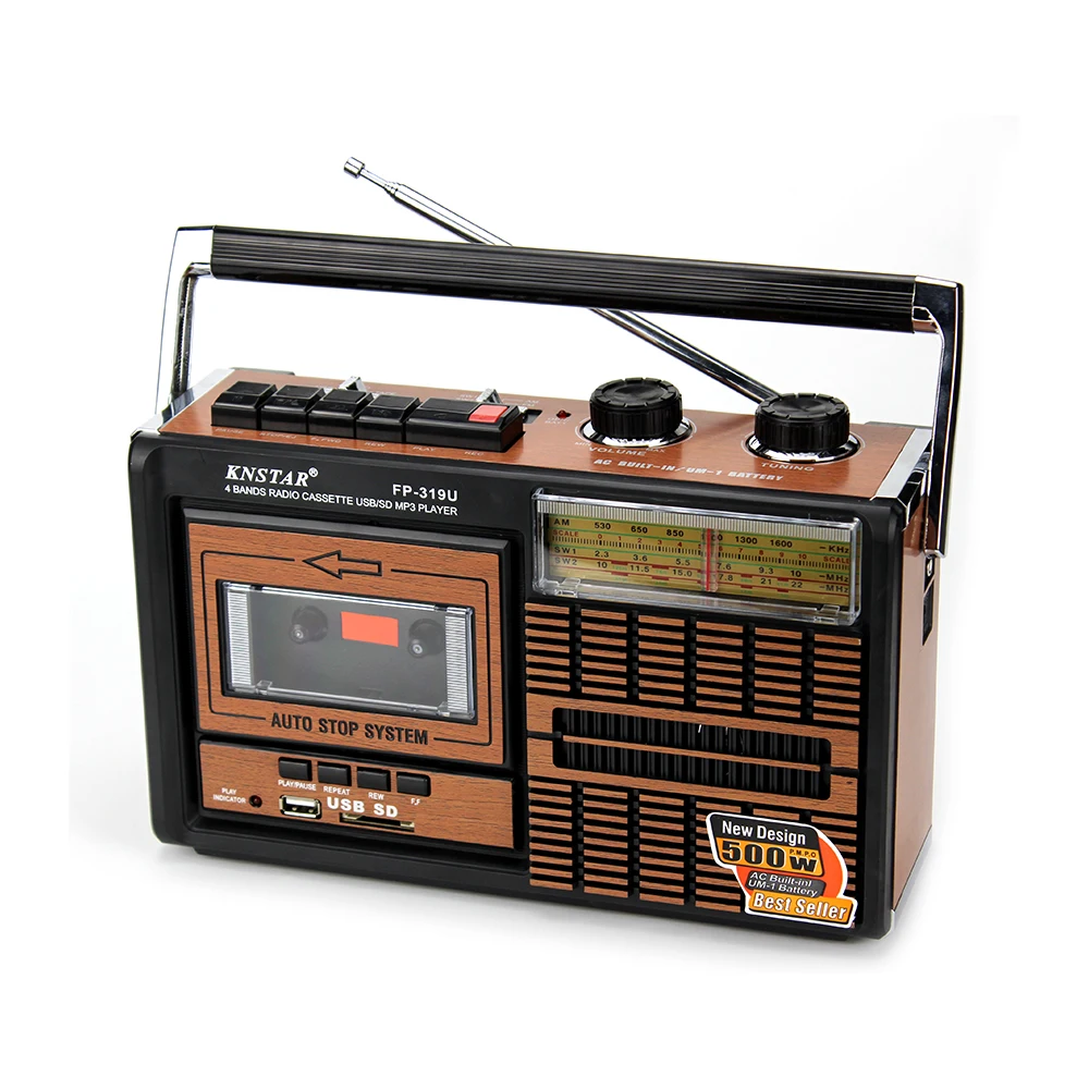
Knstar Горячее предложение портативный дешевый классический кассетный магнитофон проигрыватель FP-319U с USB/SD слот 