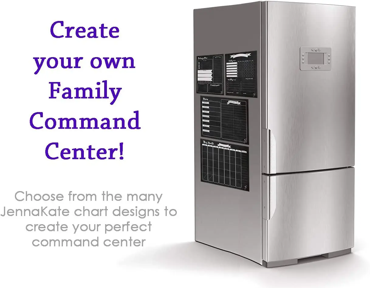 Magnetic dry erase refrigerator calendar monthly planner schedule board 18 x 14 inches with 3 magnetic markers and 1 eraser