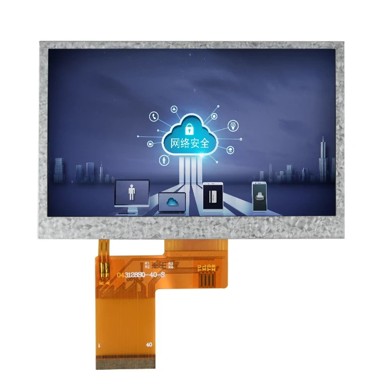 Индивидуальный 4,3 дюймовый 480*272 цветной TFT lcd емкостный модуль дисплея сенсорной панели