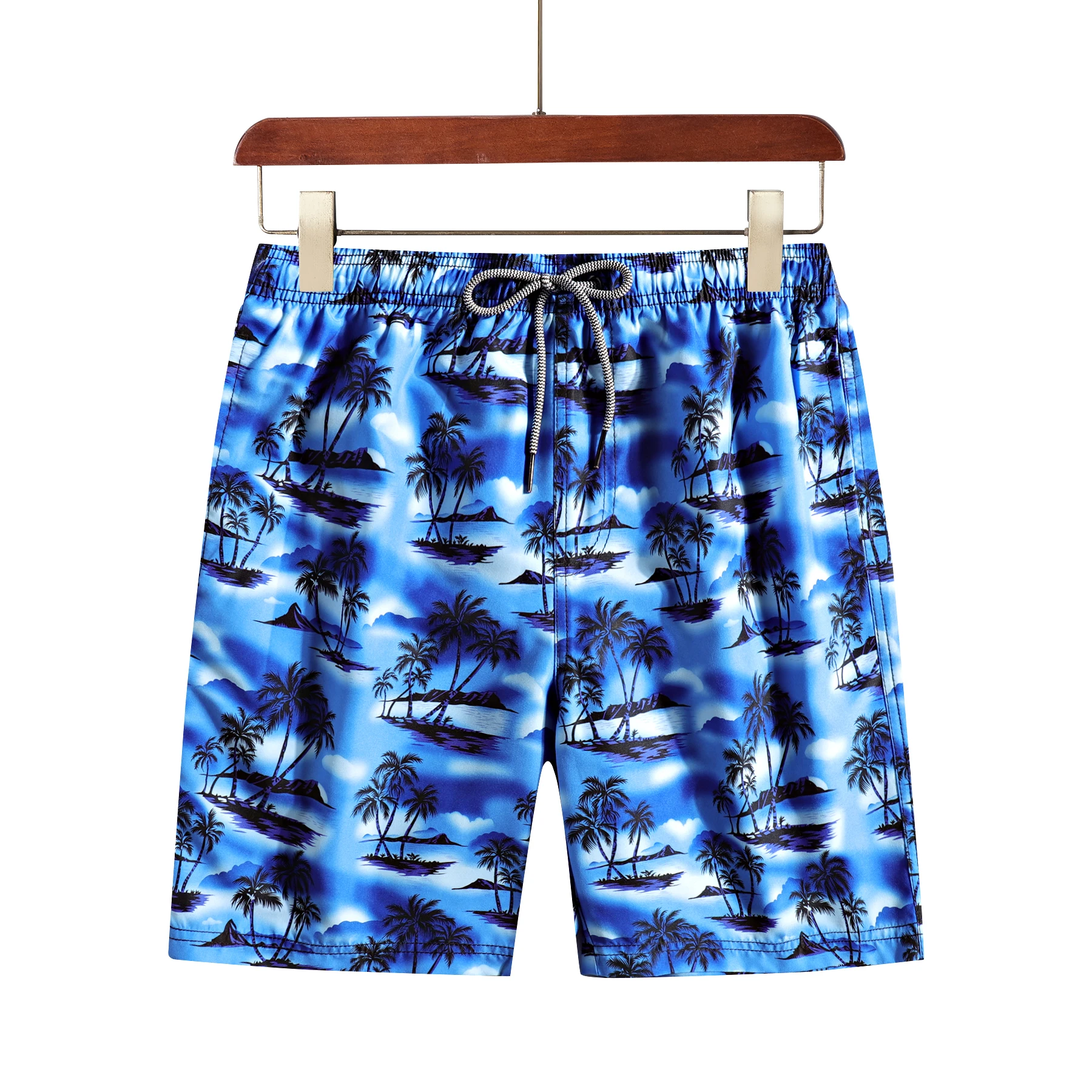 Custom Printed Sexy Mens Trunks 4 Way Stretch Tailored Swim Pants Men Beach Board Shorts
