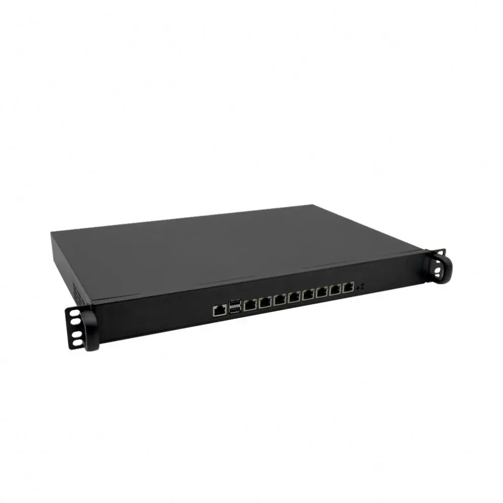 8 lan ports 1U router I7-6700 firewall support I3/I5/I7 6.7.8.9th Pfsense 1U PC network security firewall server