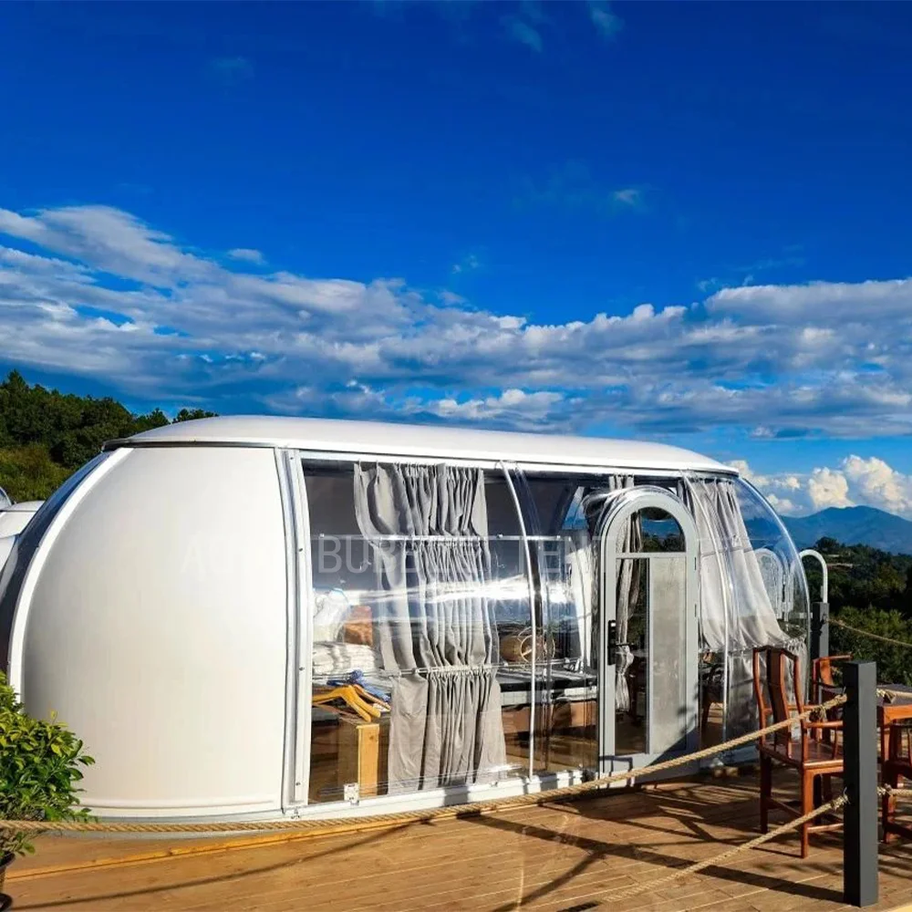 AOYU transparent custom igloo pc starry polycarbonate dome tent polystyrene dome hotel house restaurant