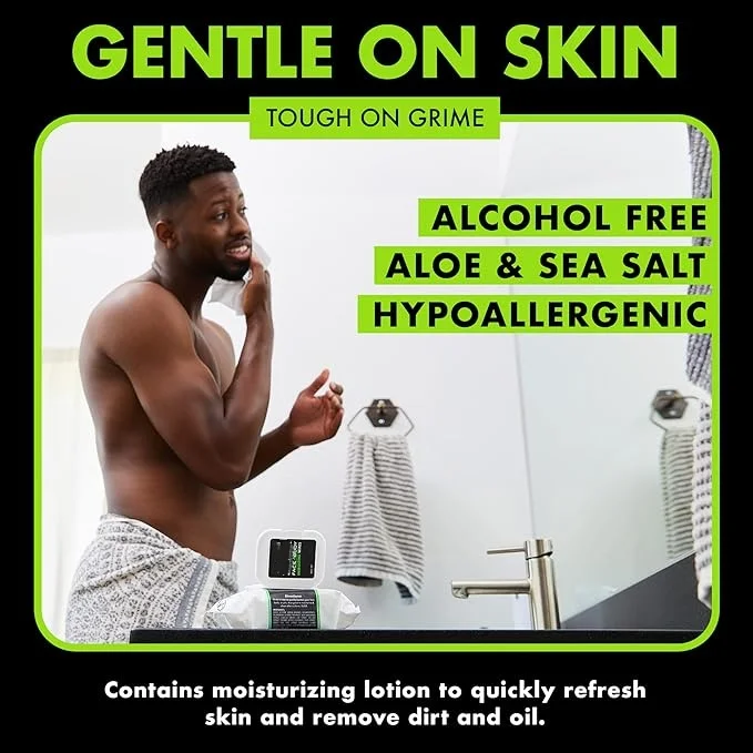 Eco-friendly Alcohol Free Biodegradable Face And Body Wipes Aloe Infused Cleansing Wet Wipes