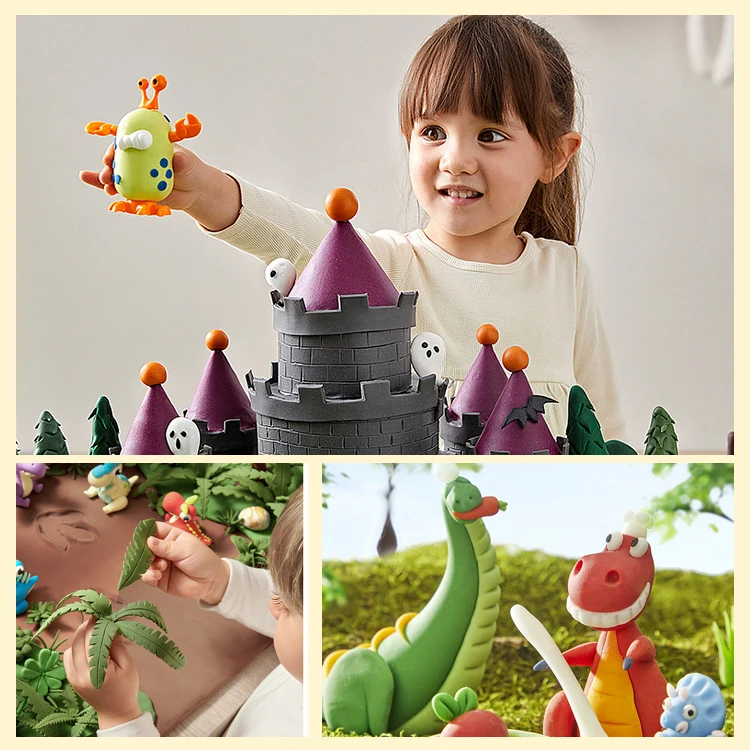 super light air dry clay for kids plasticine molding