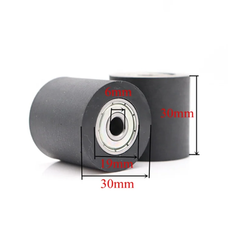 CNC big roller F type black PU pulley 626zz roller wheel soft smooth wheels roller for sliding gate 626ZZ bearing 6*30*30mm