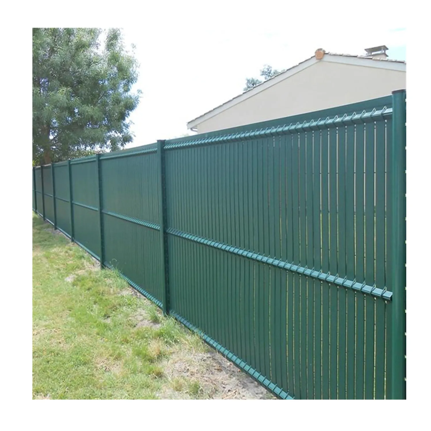 Decorative Vertical 1.23m/1.53m/1.73m/1.93m 3D PVC Rigid Kit Occultation Privacy Screen Fence for Garden Fence Decoration