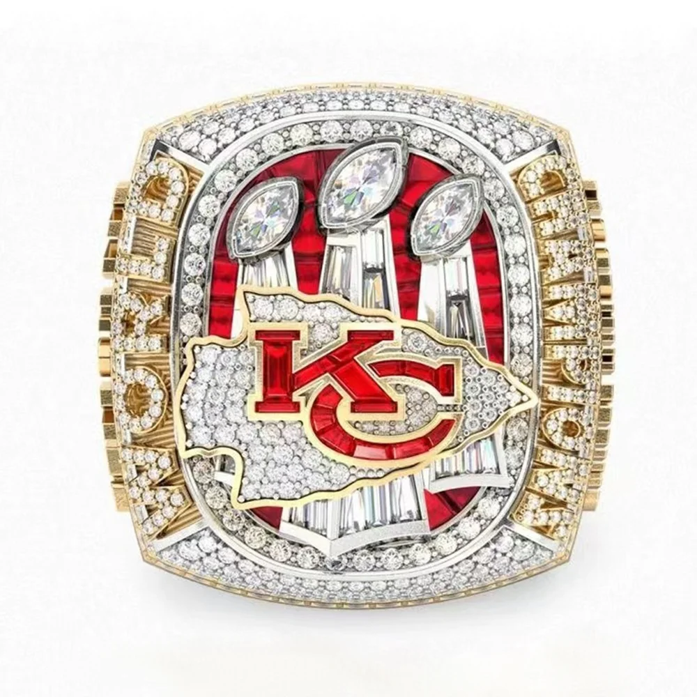 Лидер продаж 2022-2023 Nfl супер-лук l Kansas cheefs Кольцо чемпионата по регби набор турнирных колец на заказ