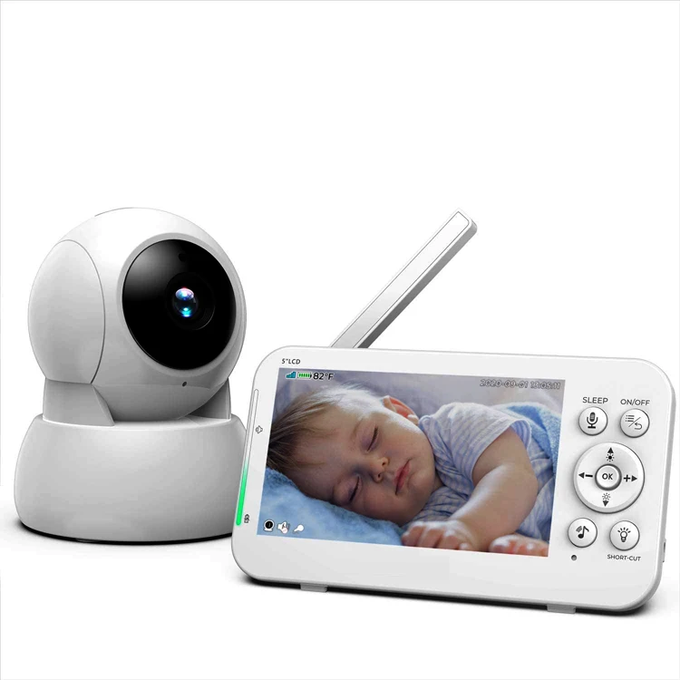 In Stock 5 inch Wireless Remote Control Sound Mini Cctv Only 2 Hello Baby Monitor With Camera And Audio