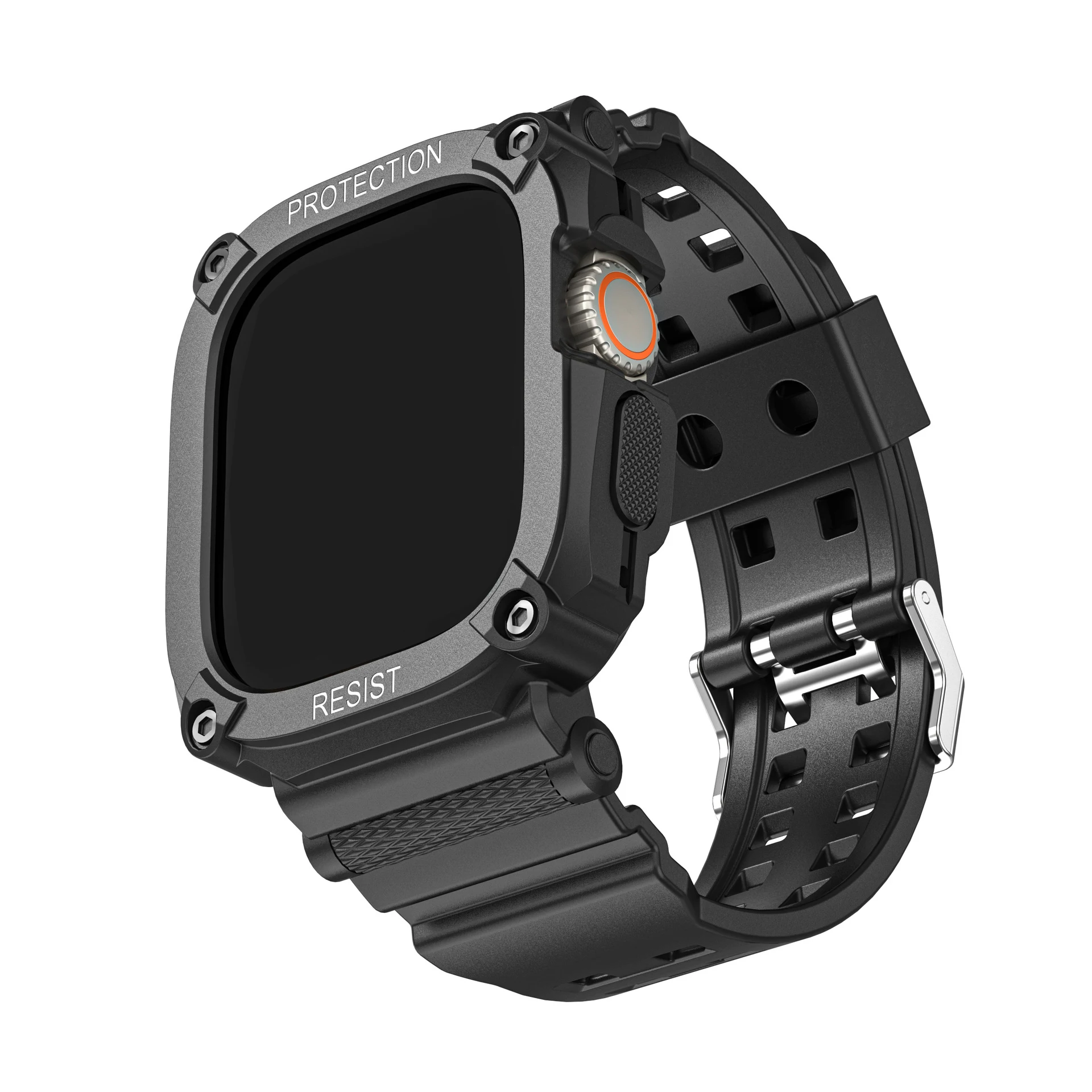 HMJ colorful watch belt parts bracelet stainless steel link 49 mm TPU sport band 2024 for apple