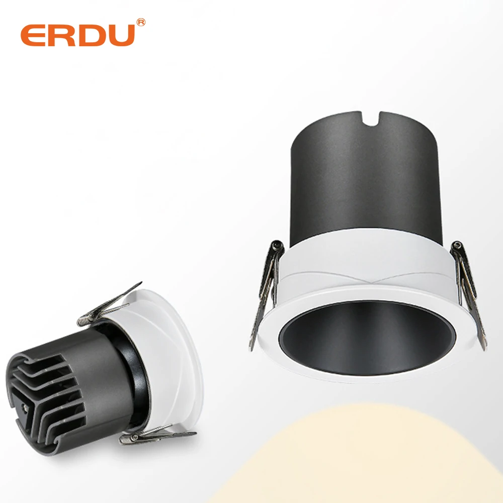 ERDU Recessed Mounted Round Spotlight 12w Led Downlights Spotlight Smart Home Light
