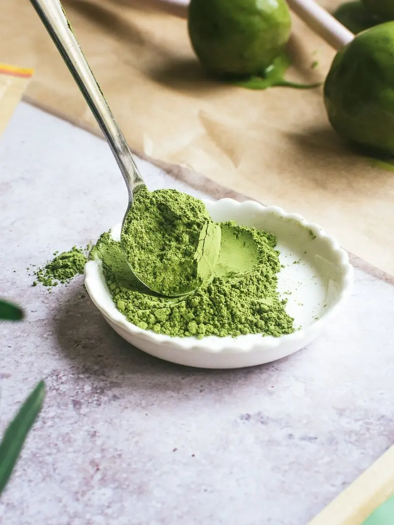 Matcha Green Tea Powder with Almond Flavor Bulk Orders and Direct Supply