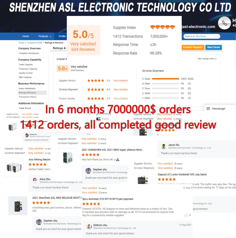Shenzhen ASL New and used Equihash  Z15  Z11 135ksol/s  Z15 420ksol/s