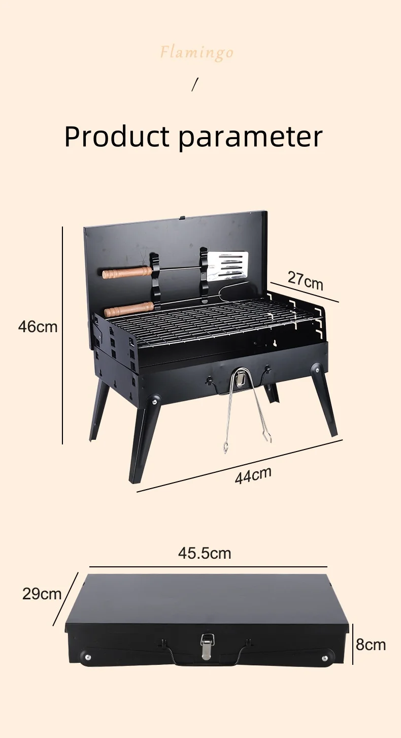 China factory multi-model folding barbecue charcoal grill Indoor kebab Bbq grill for restaurants party