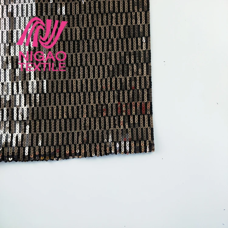 
2020 New Design glitter bling sequin tassel sequins embroidery fabric for long party dress 