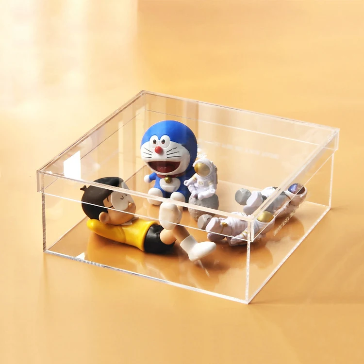 Custom Transparent Clear Storage Anti Dripping Water PMMA High-end Rectangle Acrylic Wish Gift Box transparent gift boxes
