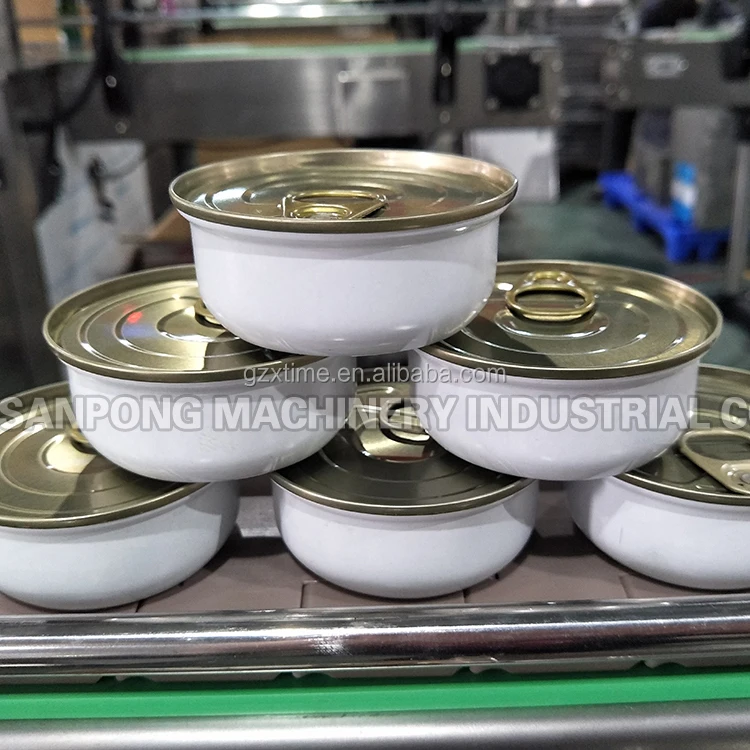 Food beverage can packing machines intelligent automatic tin can sealing machine for tuna fish