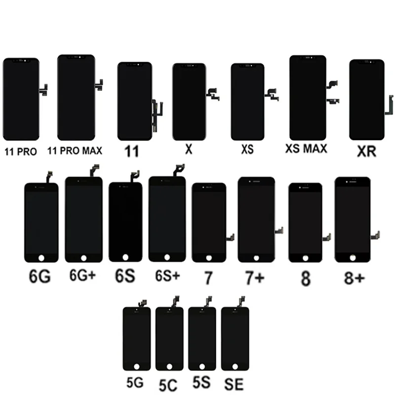 
Replacements Pantalla Ecran Original Touch Display incell LCD Screen For iphone 6S 6 7 PLUS 8 X XR pro max Xs Max 11 12 mini 