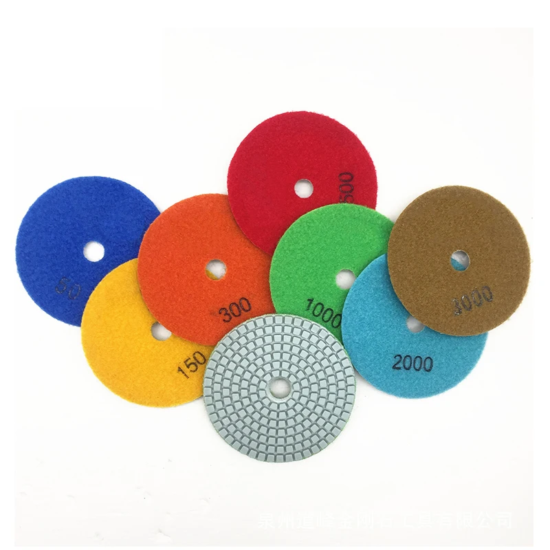 Hot Selling Concrete Polishing Pads Machine Floor Marble Stone 3m Wet Diamond Hand Polishing Pads