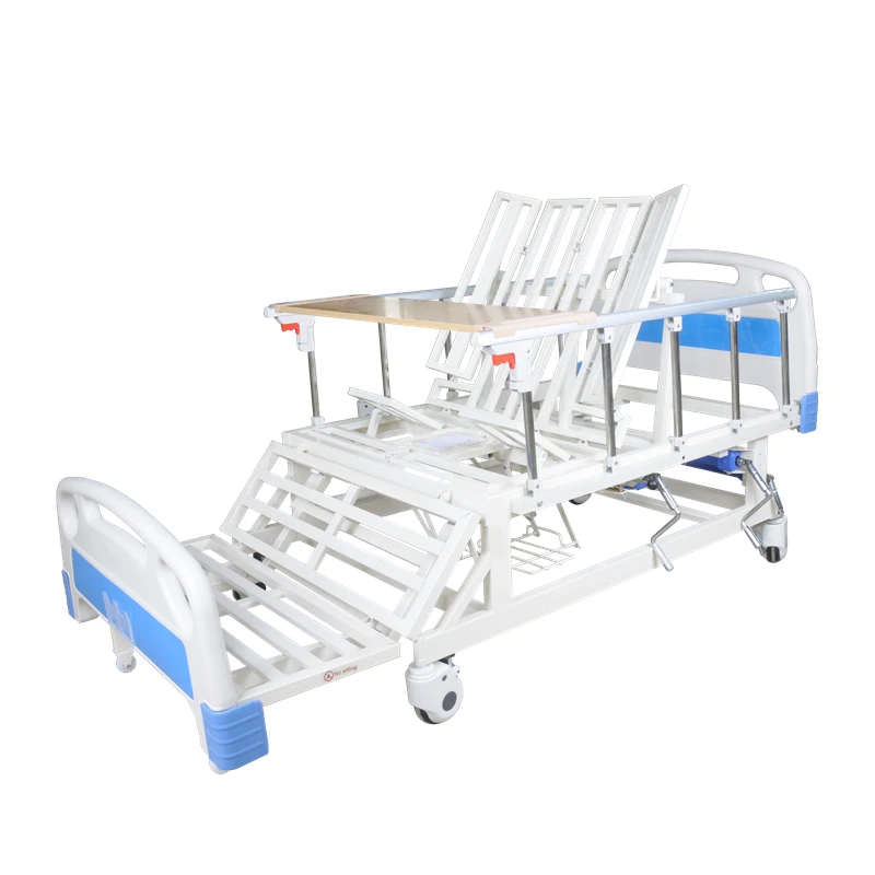 Multi Position Hospital Furniture Mechanical Home Care Bed Manual Nursing Bed With Metal Crank