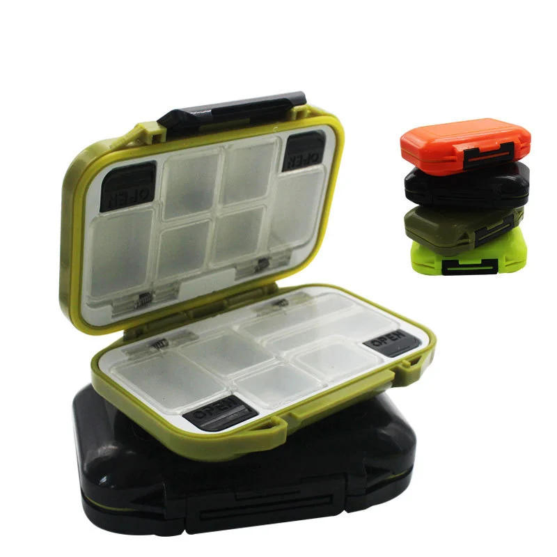 Bait Lure Hook Storage Fishing Accessories Plastic Storage Case Double Sided Fishing Tackle Box
