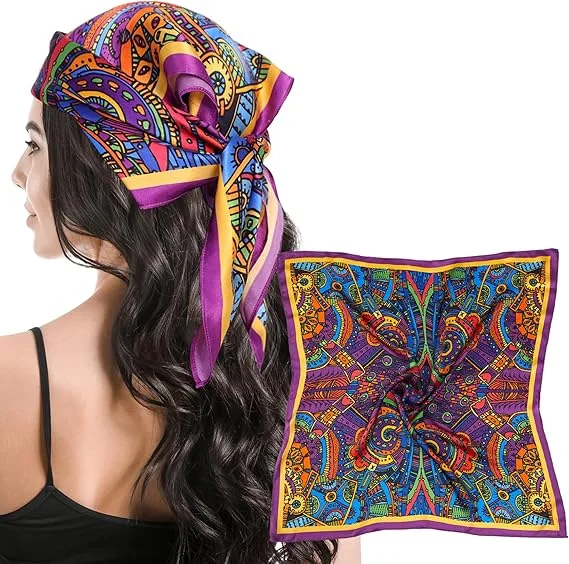 Шелковые шарфы с логотипом на заказ, оптовая продажа, роскошный шарф с цифровой печатью и подарочной коробкой, роскошный 100% шелковый шарф