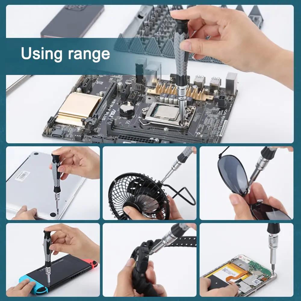 126pcs Mini Precision Screwdriver Set Magnetic Small Screwdriver Torx Bit Set For Home iPad PC Laptop Eyeglasses