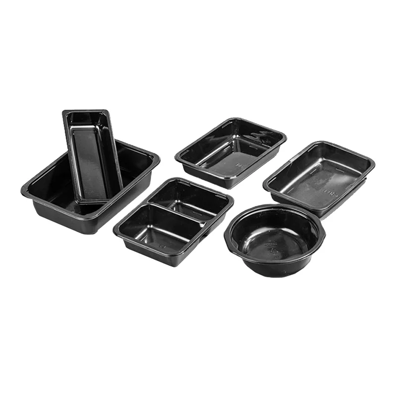 
Disposable plastic fast cpet ovenable custom tray container for food 