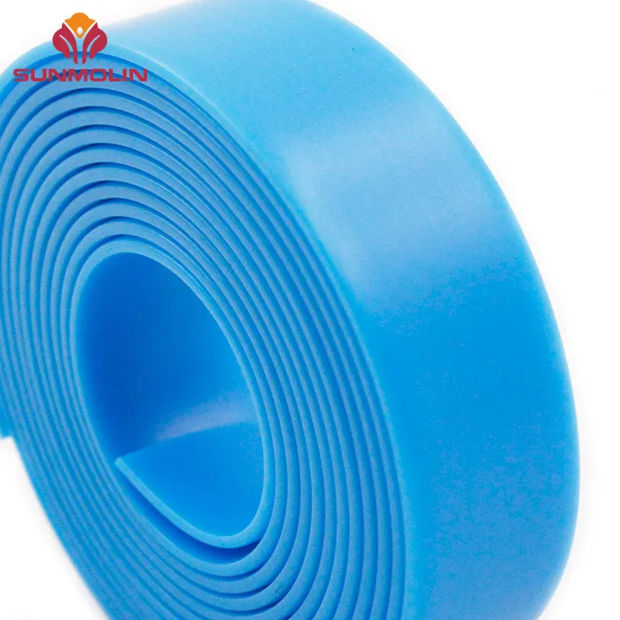 Blue 100% waterproof plastic TPU elastic webbing rubber tape