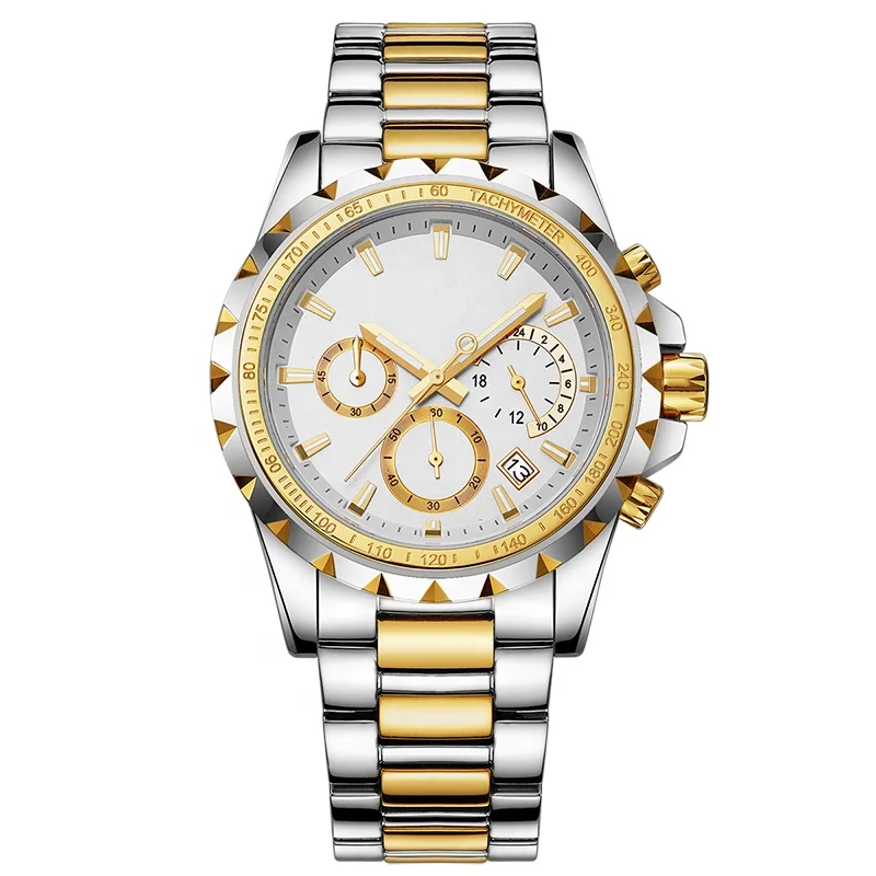 Newest design japan movement stainless steel back quartz watch