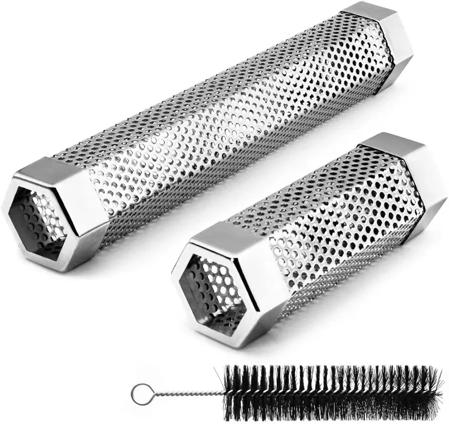 Hexagon Stainless Steel BBQ Pellets Smoker Tube  Bbq Grill Smoker Tube 6/12 inch Charcoal Grill