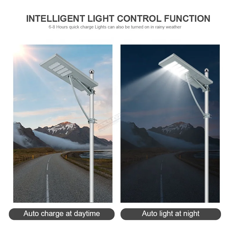 Top Quality Outdoor Waterproof Ip65 SMD 60w 90w 120w 150w 180w Induction All In One Solar Street Light