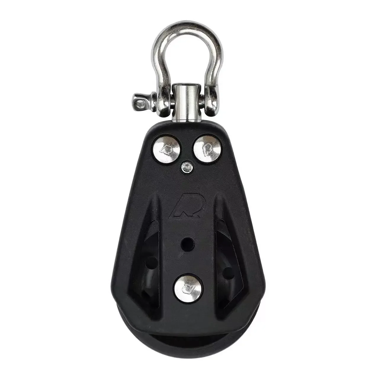 Durable Black 304 Stainless Steel and Nylon Plastic Swivel Pulley  Heavy-Duty Design for Smooth Operations