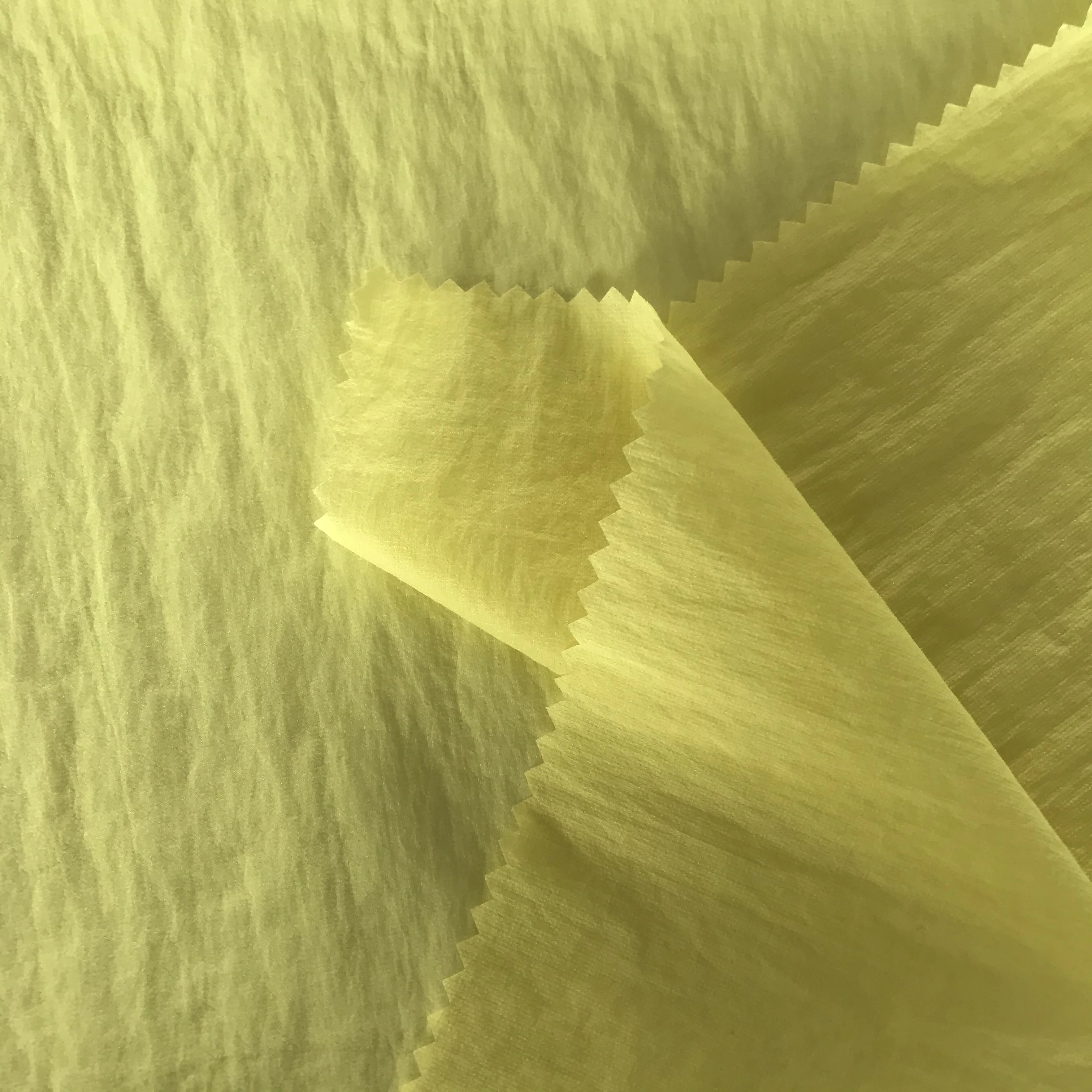 Sun-protective clothing Fabric 390T 0.05cm Ribstop Wrinkle Nylon With PU Silicon Coating Waterproof