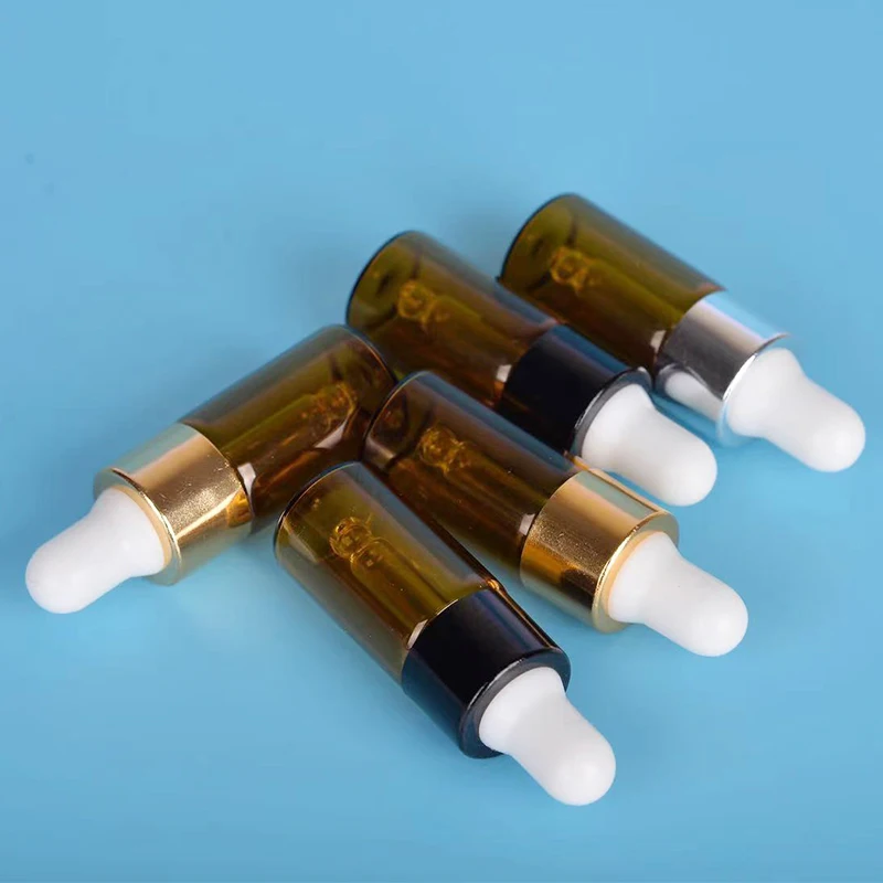 Manufacturer Huagui In Stocks Amber Glass Dropper Bottle Empty Glass Vials For Essential Oil