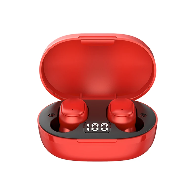 2021 Popular 40mAh HIFI Sound high quality e7s e6s TWS wireless earbuds mini headphones with led display