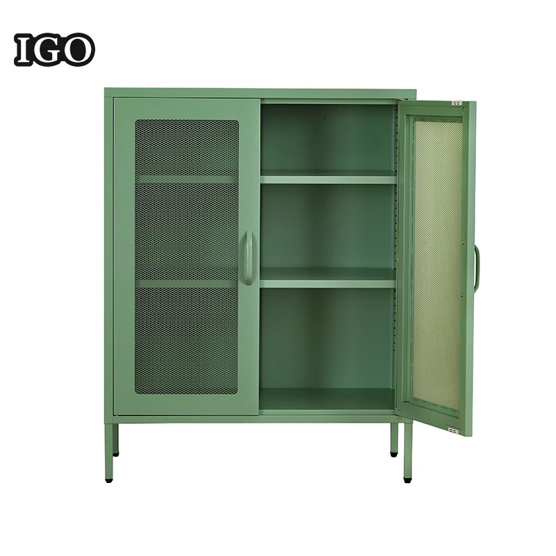 Unique Design Home Storage Cabinets Glass Door Metal Side Cabinets  metal storage cabinet