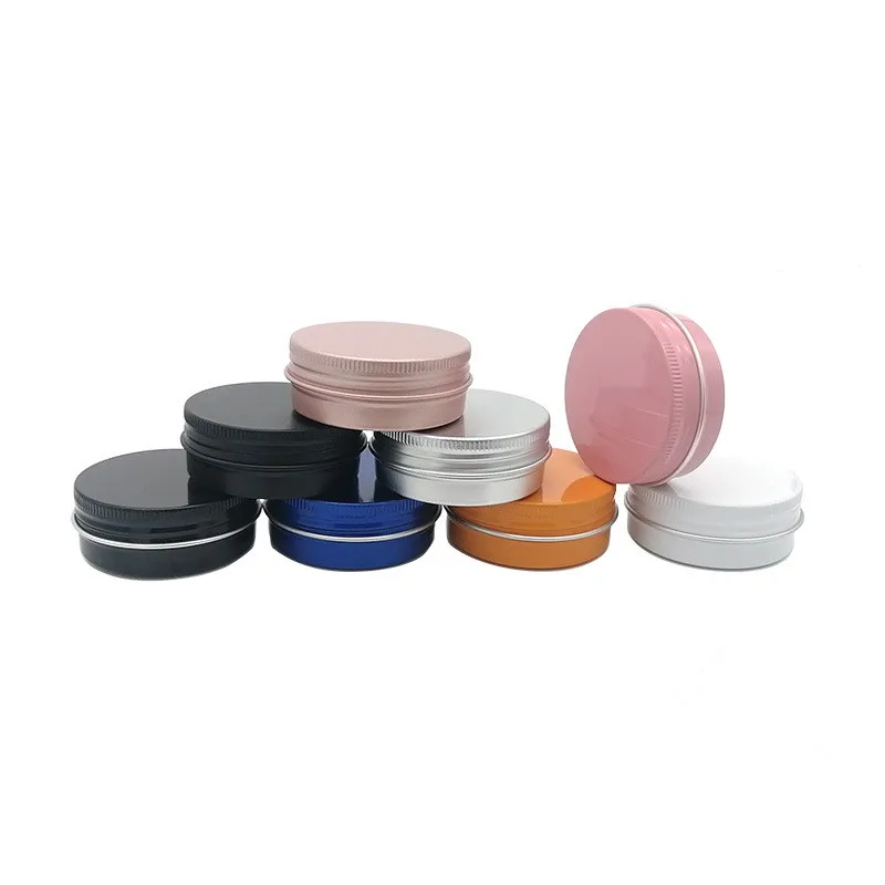 5ml 10ml 20ml 30ml 50ml 60ml Hot Selling Cosmetic Tin Container Metal Aluminum Jar Round Aluminum Tin Can Jar with Lid